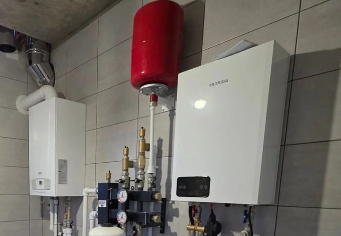 Котельная с газовым и электрическим котлами в КП Алёшинские просторы